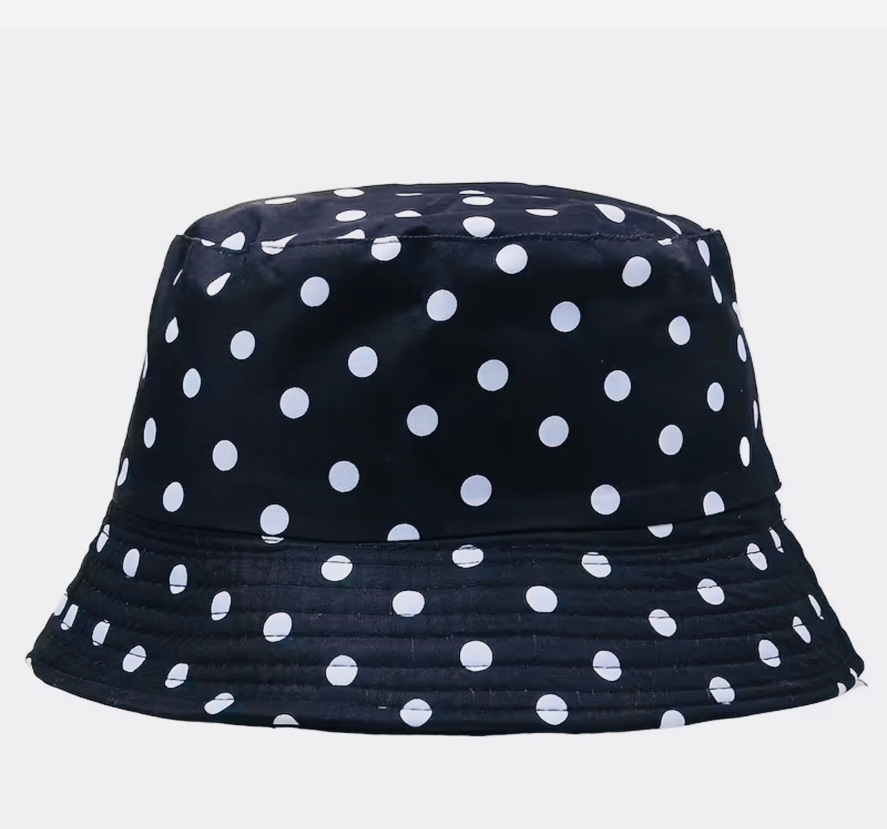 Black Polka Dot Bucket Hat