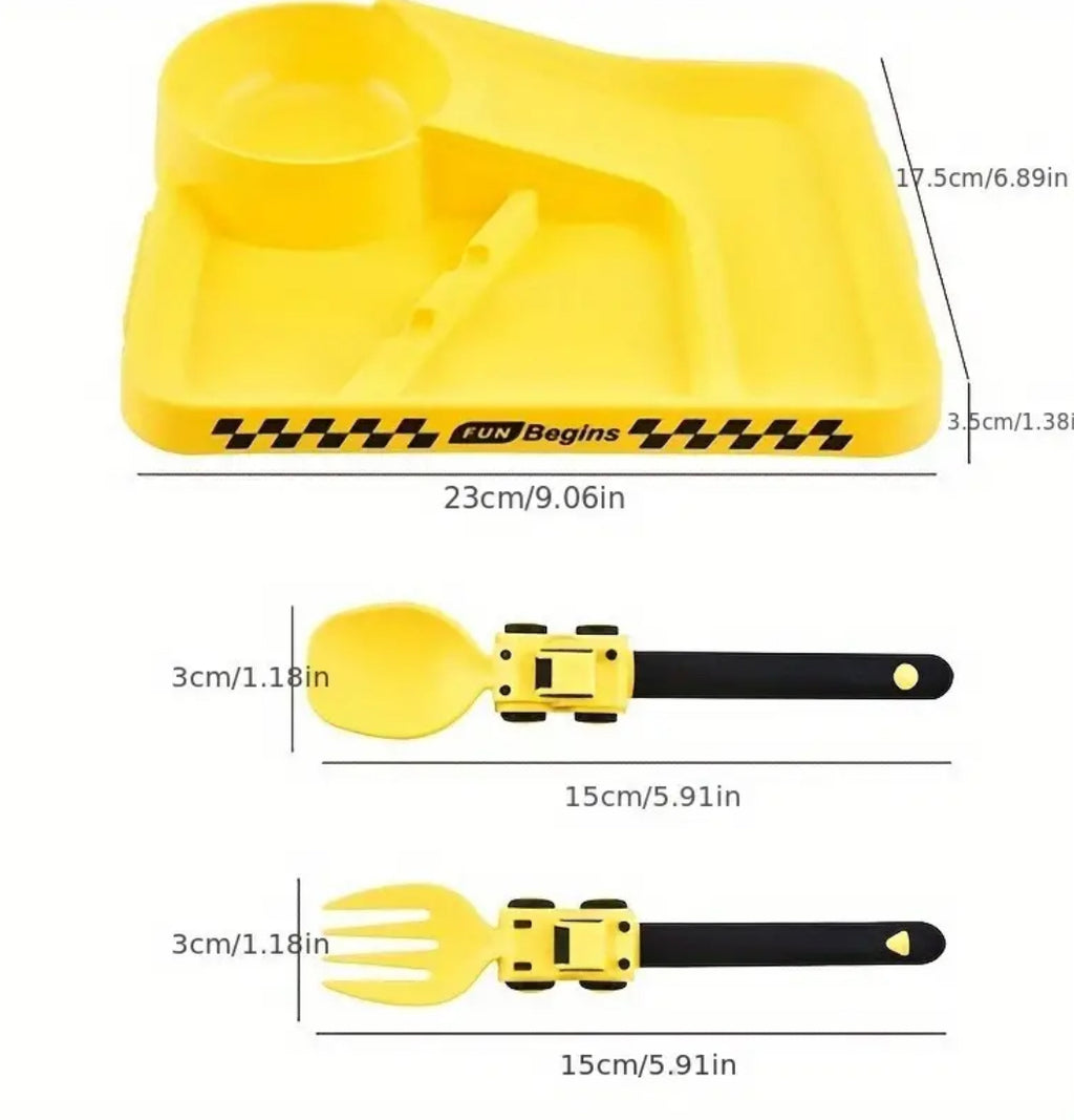 Ensemble d'alimentation pour tout-petits (jaune)