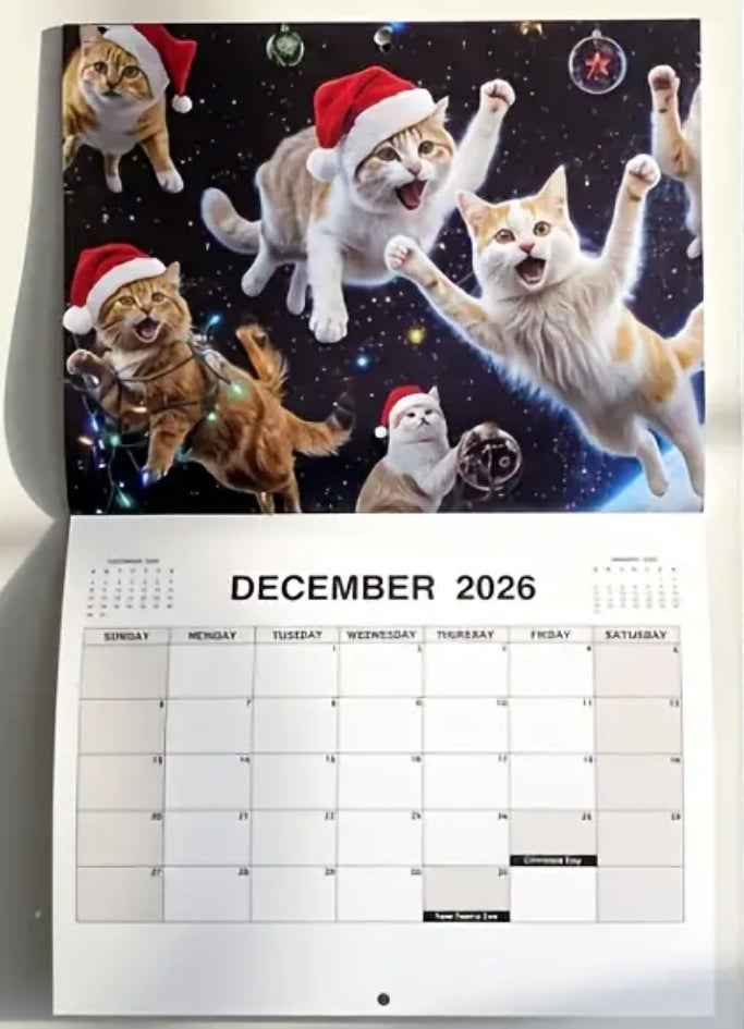 2026 Space Cats Calendar