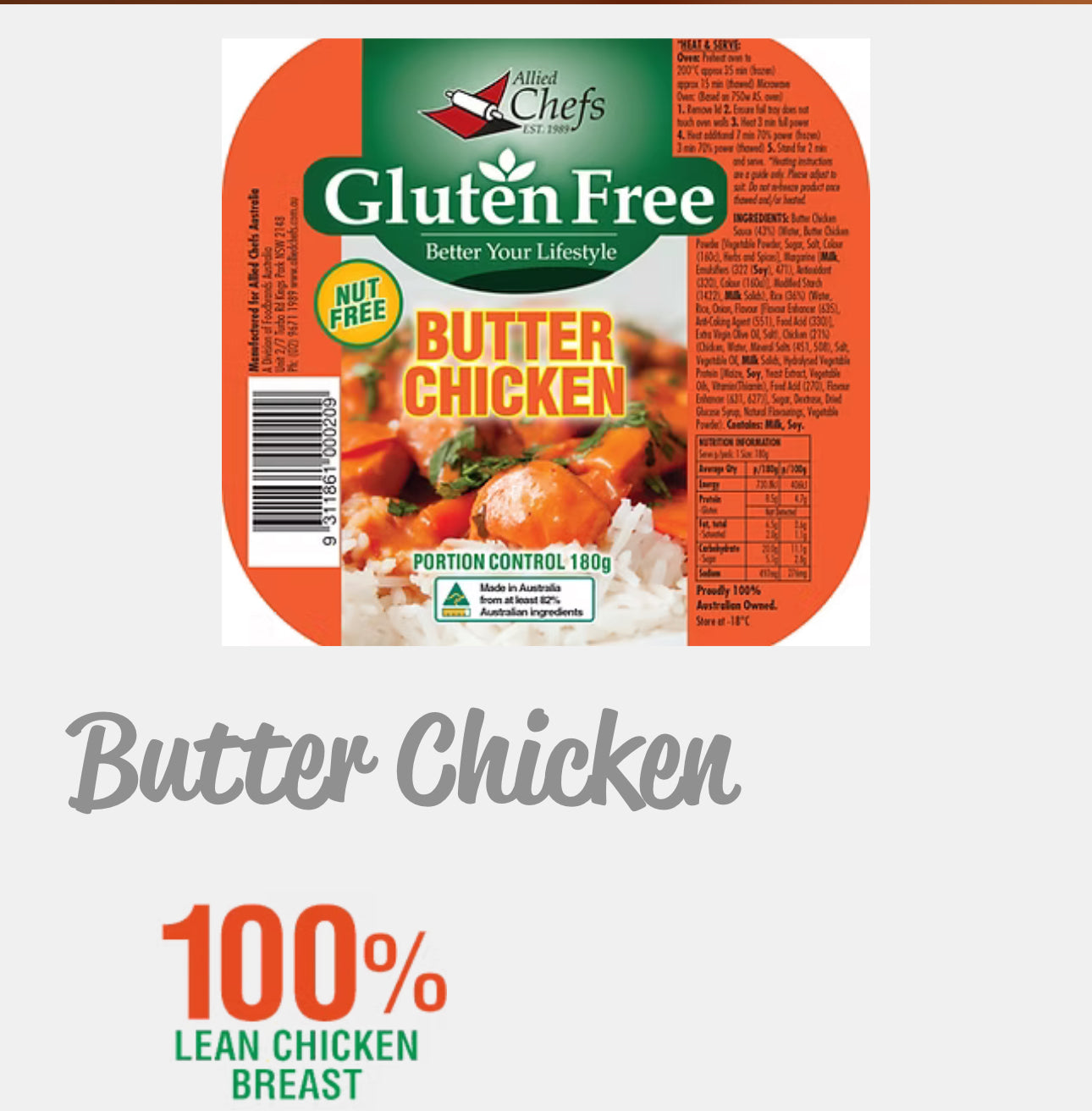 Butter Chicken (GF)