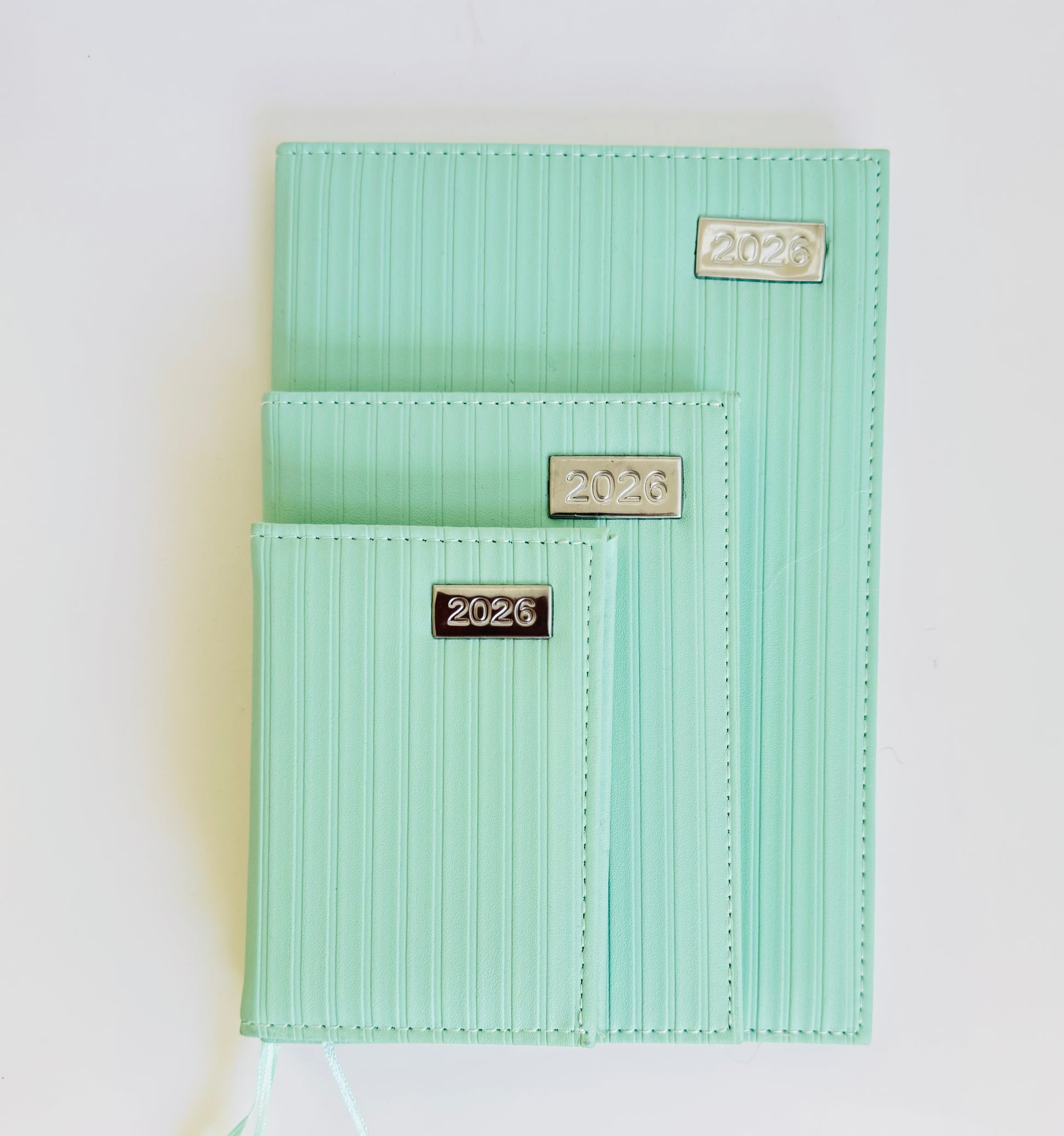 2026 Turquoise Embossed Diary (Different Sizes)