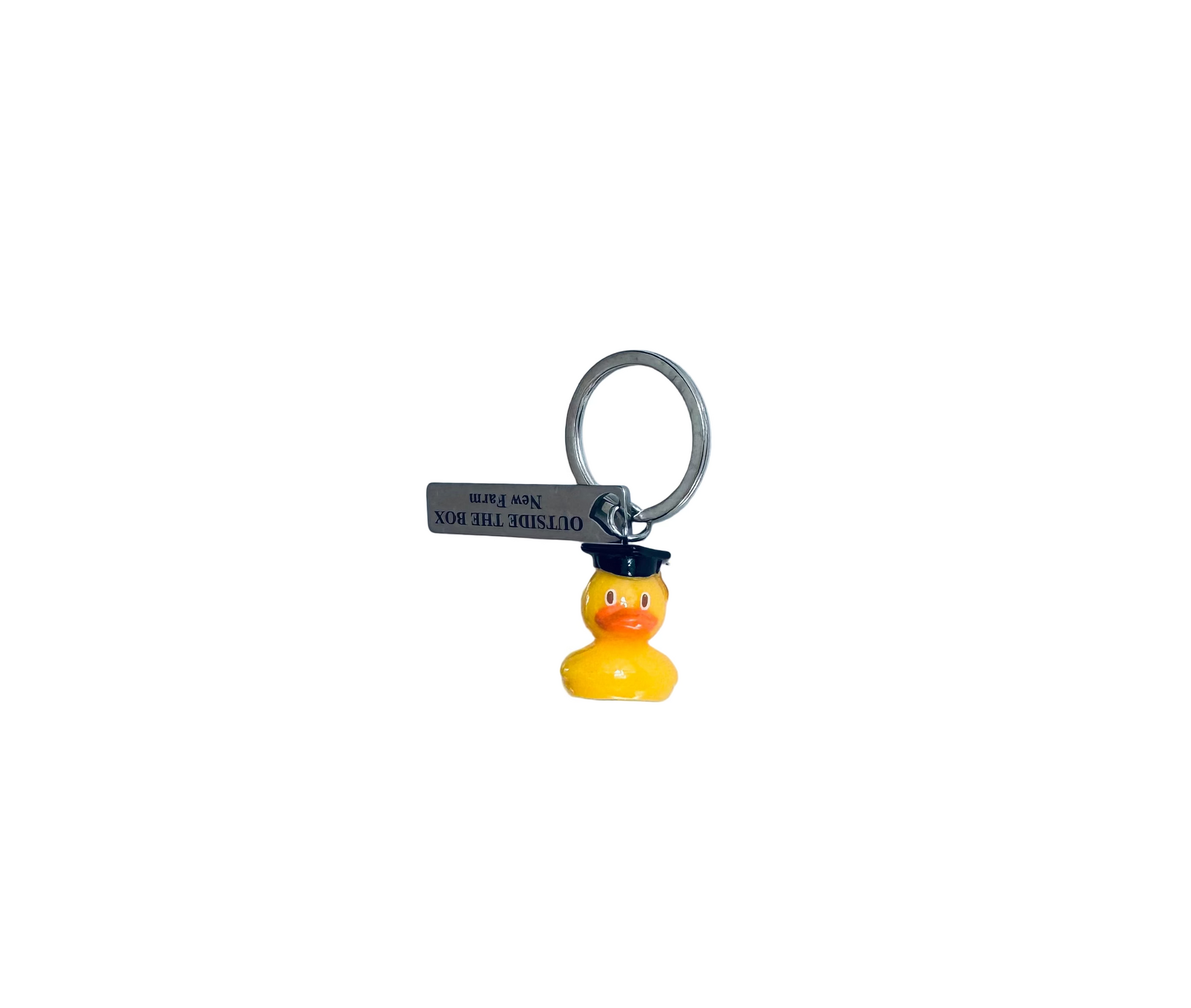Graduation Yellow Duck Keychain