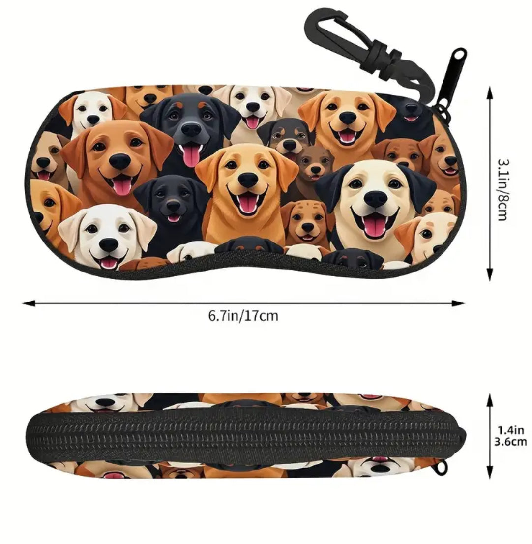 Dogs Soft Glasses Case