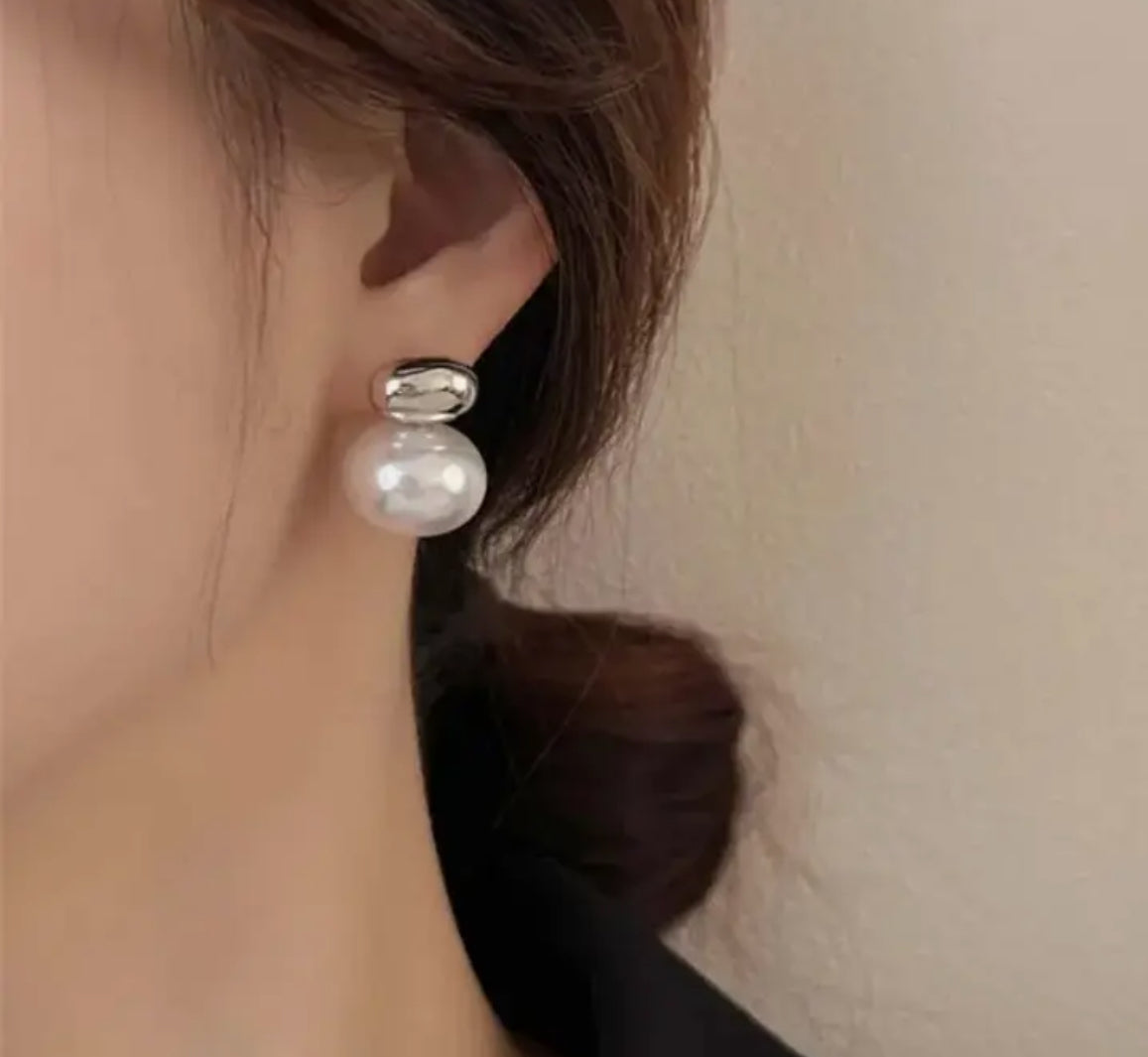 Boucles d'oreilles en argent sterling et perles