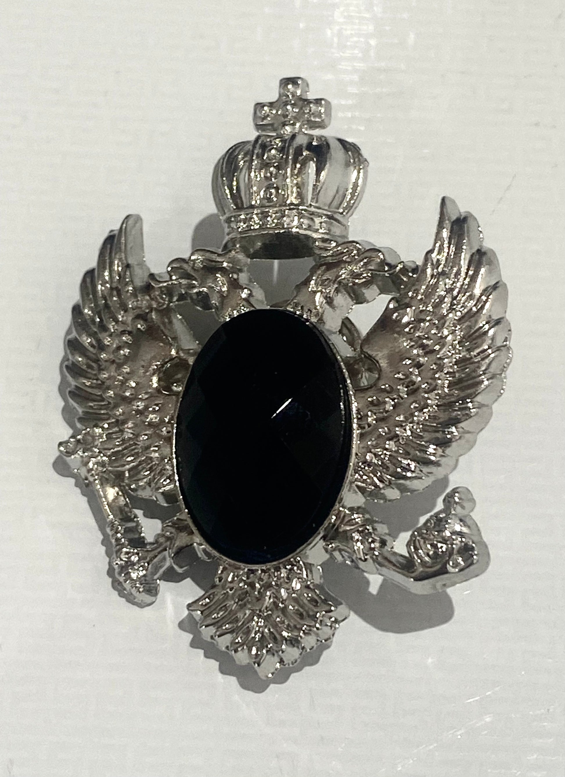 Silver Eagle Crest Pin