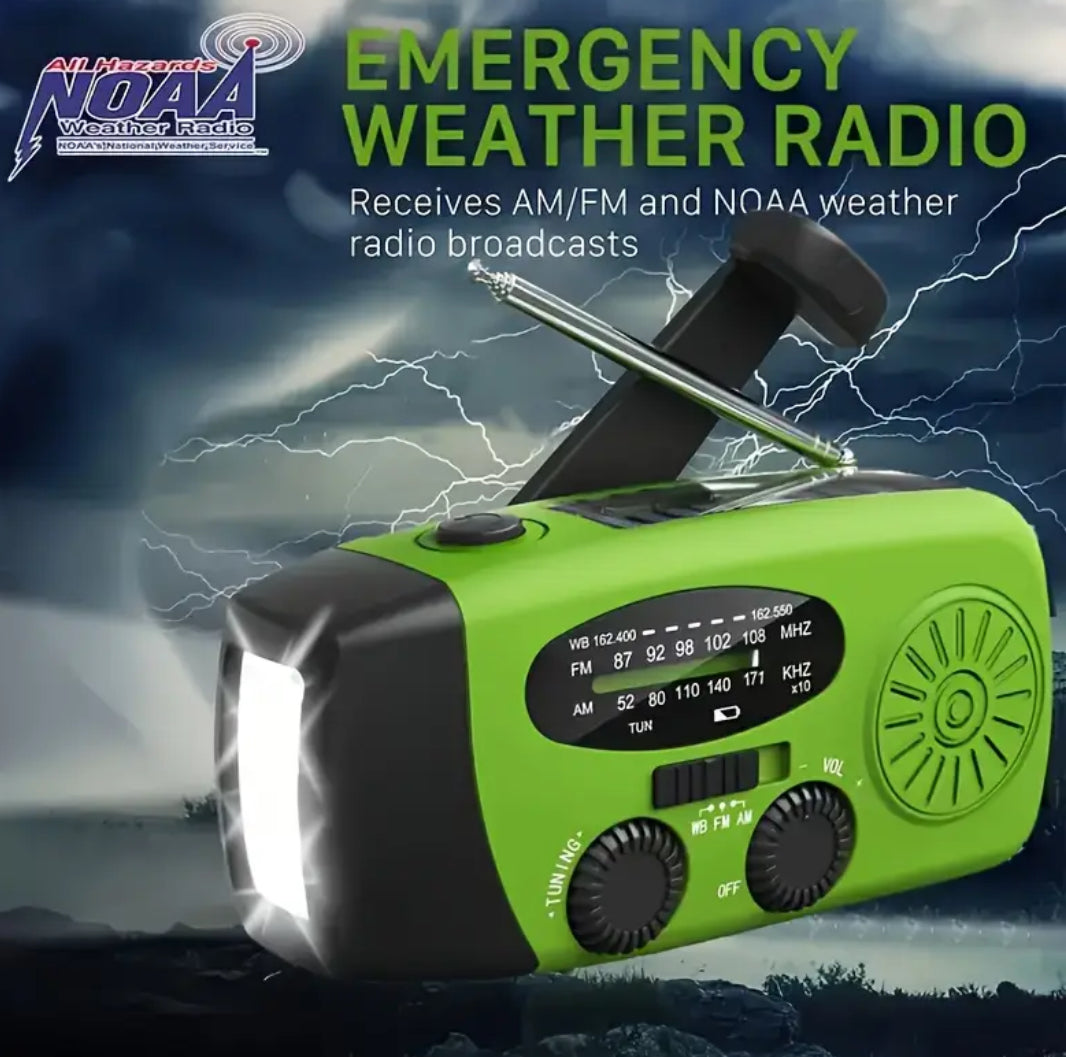 Station de recharge radio AM/FM d'urgence