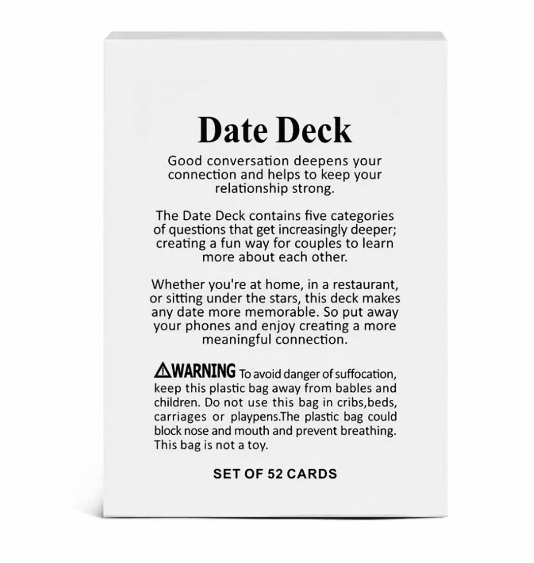 Cartes de jeu de dates