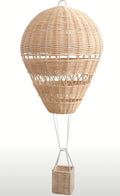 Wicker Hot Air Balloon Hanging Mobile (Off White)