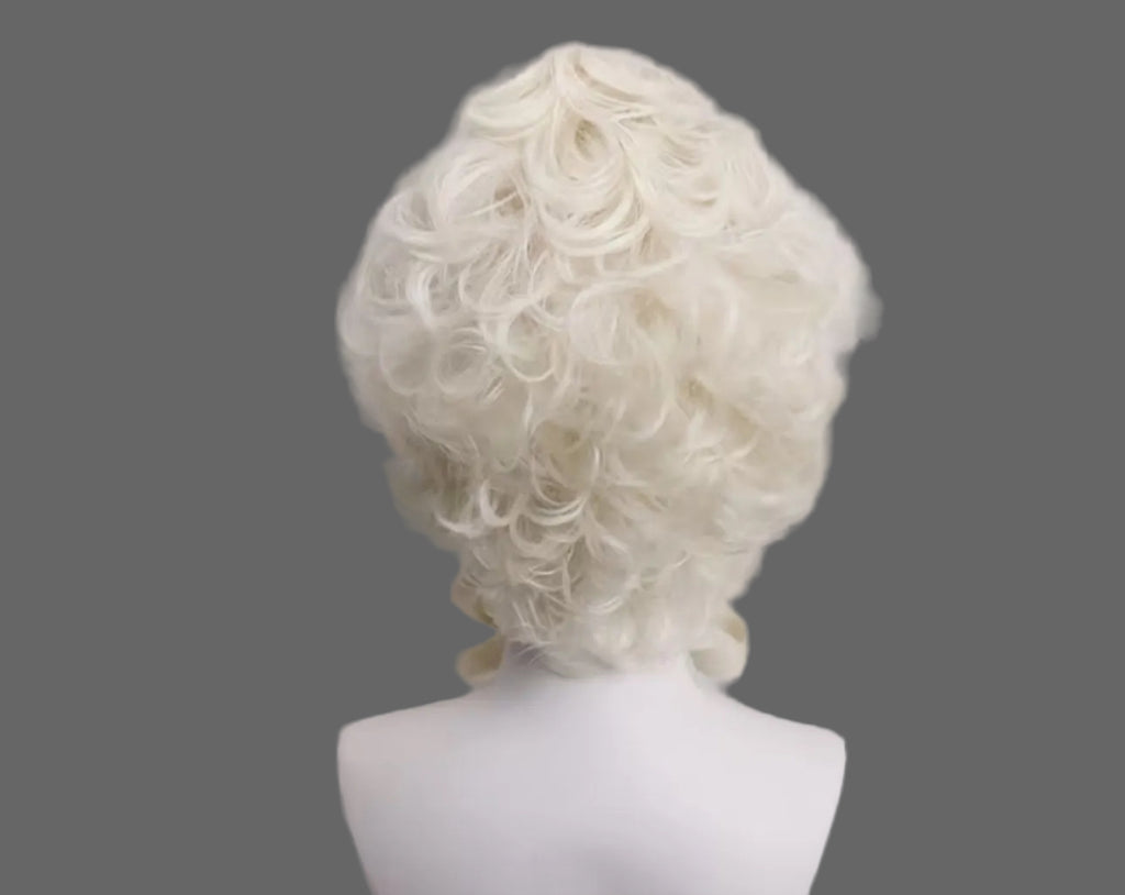 White Blonde Noble Lady Wig 30.5cm
