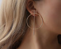 Divided Circles Earrings (Silver)