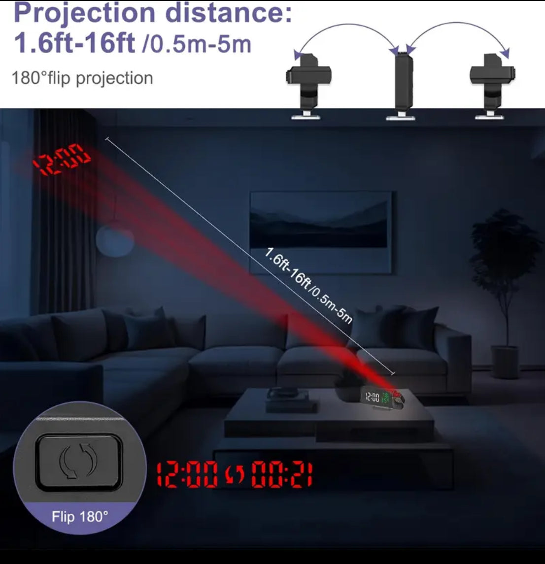 Projector Alarm Clock
