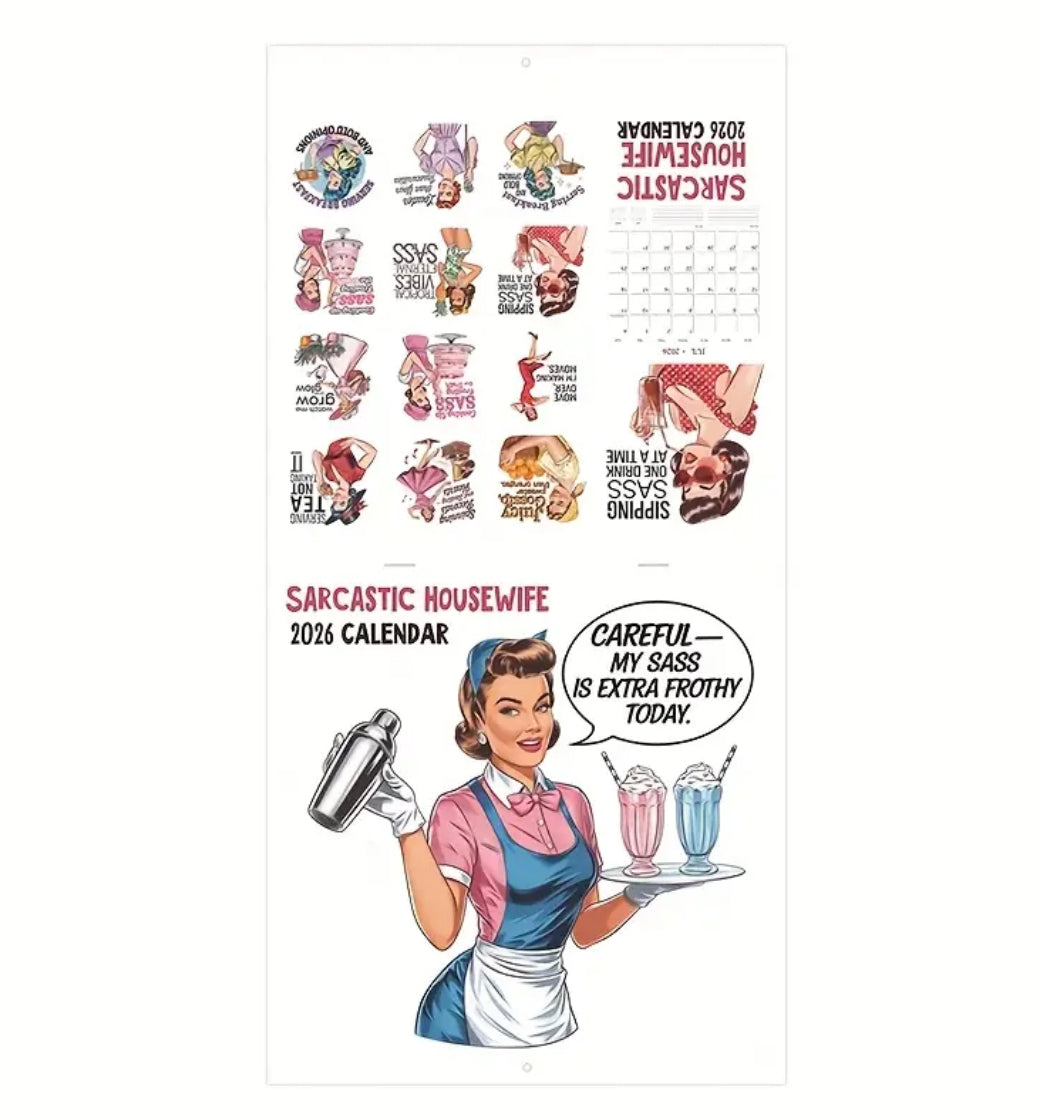 2026 Sarcastic Housewife Calendar