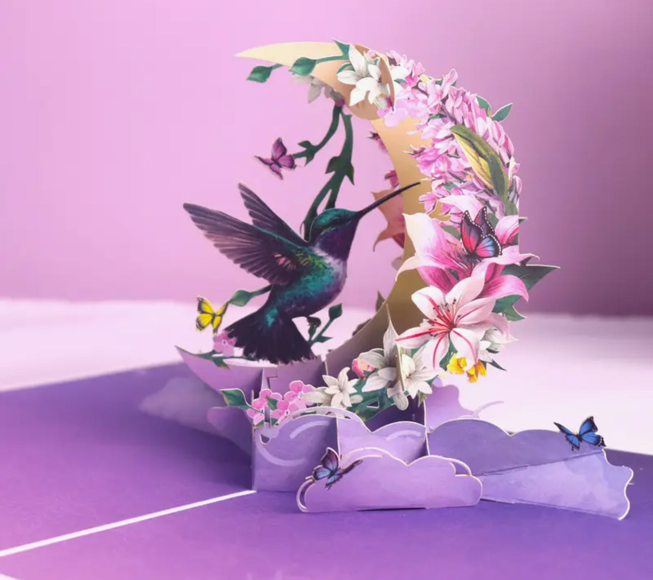 3D Pop-Up Hummingbird Greeting Card
