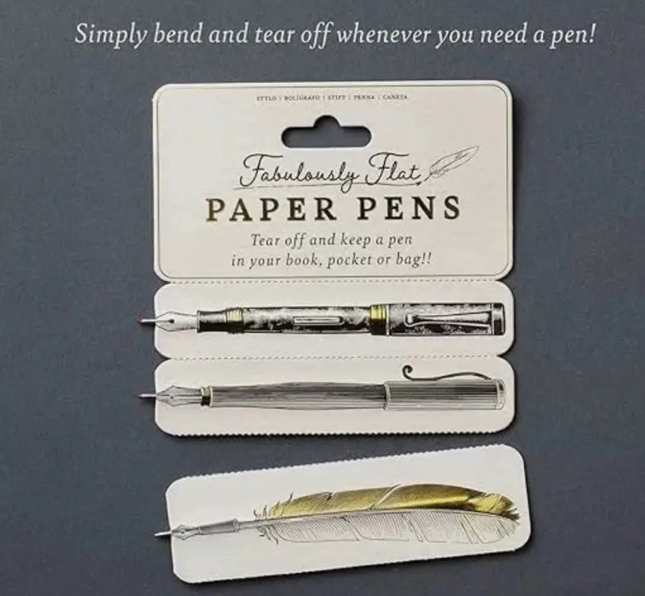 Stylos à bille marque-page (lot de 6)