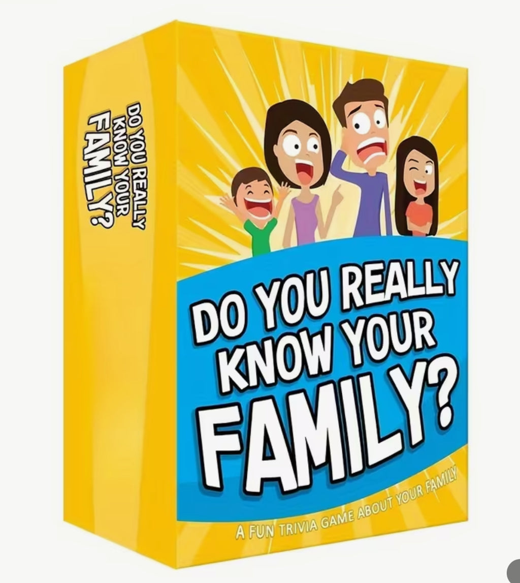 Do You Really Know Your Family Card Game