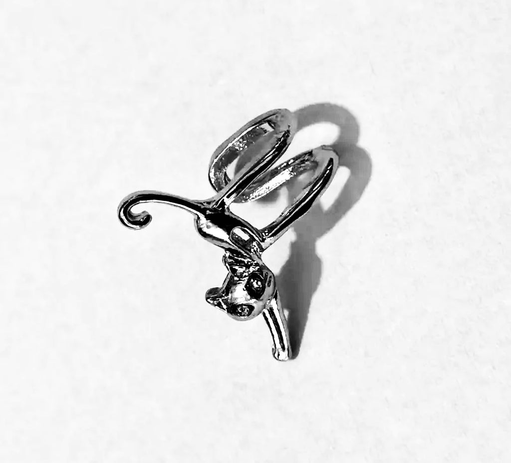 Silver Cat Ear Cuff