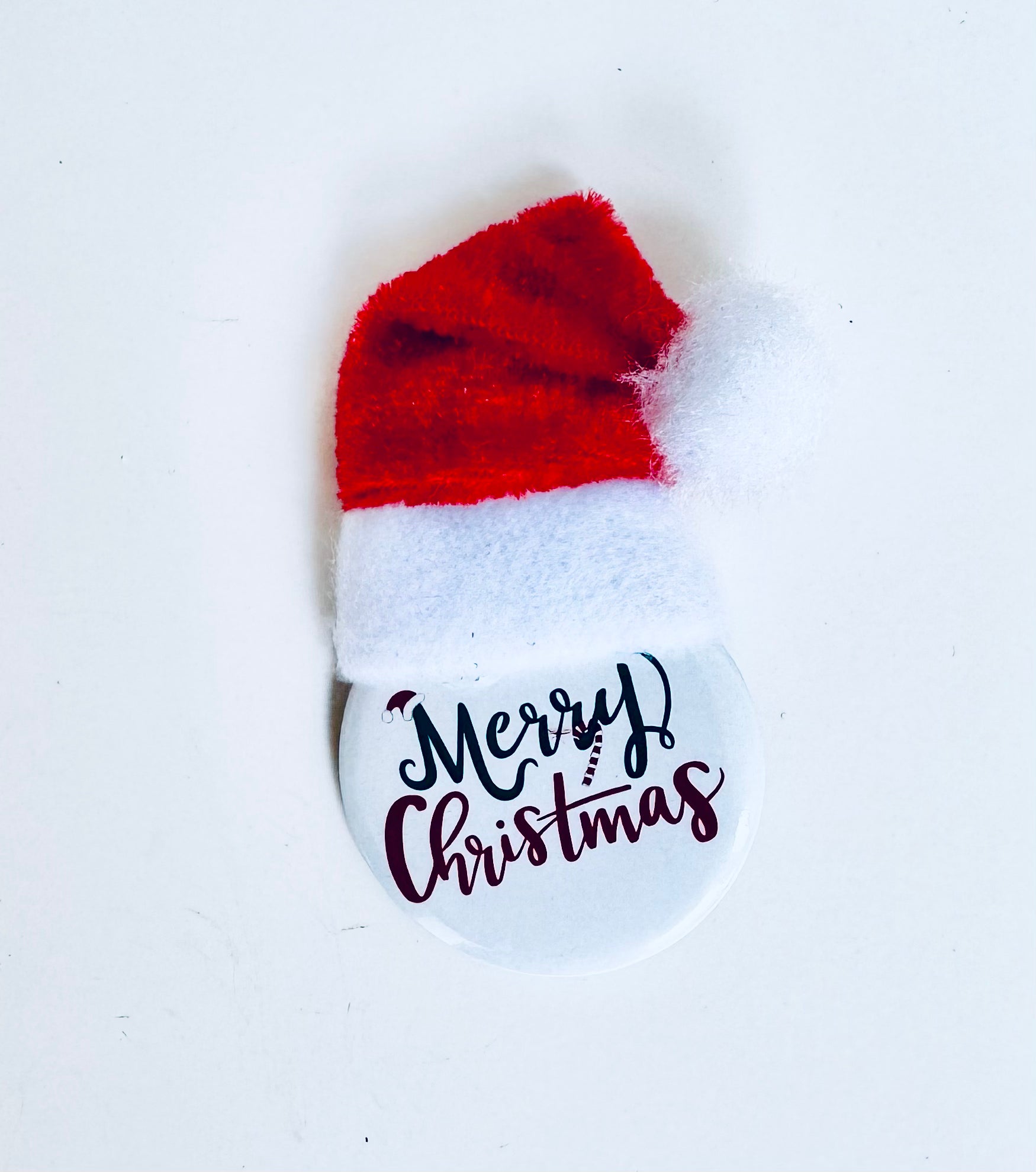 Santa Hat Christmas Brooch