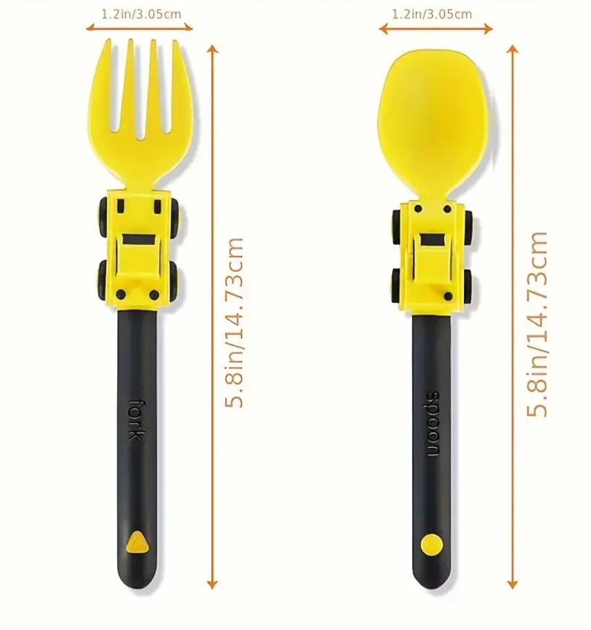 Ensemble de couverts de voiture (jaune)