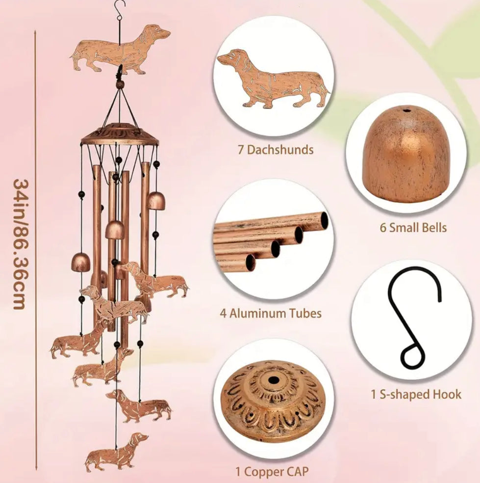 Dachshund Wind Chime
