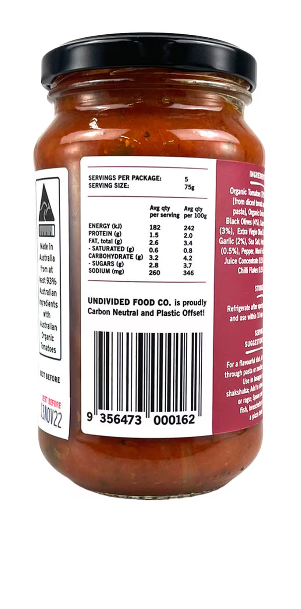 Puttanesca Sauce - Undivided Food Co