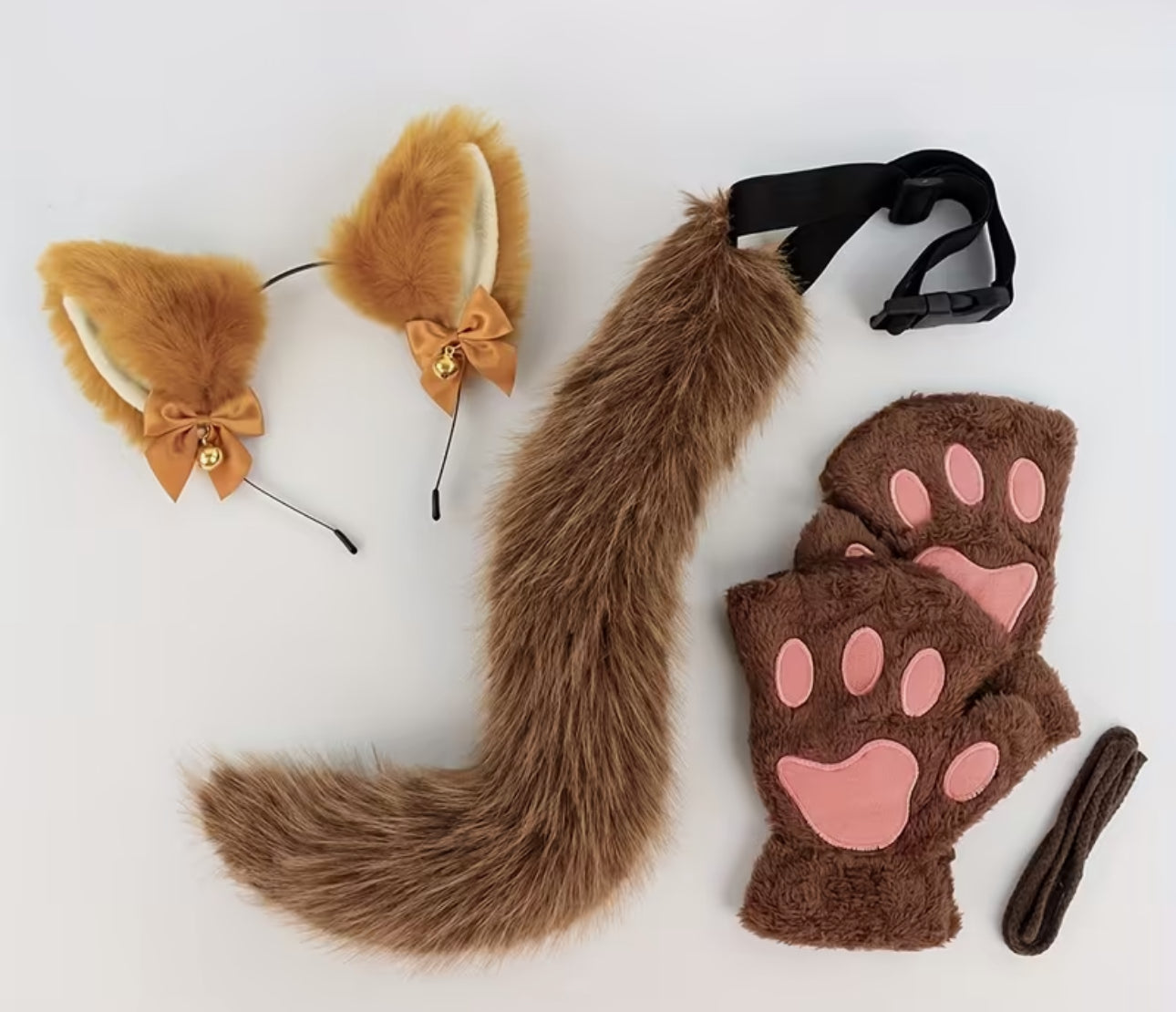 Brown Cat Costume Set (set of 3)