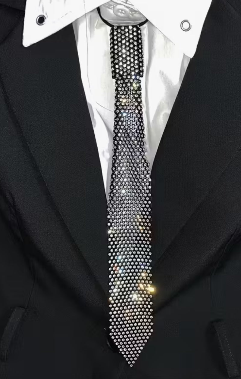 Diamante Black Tie