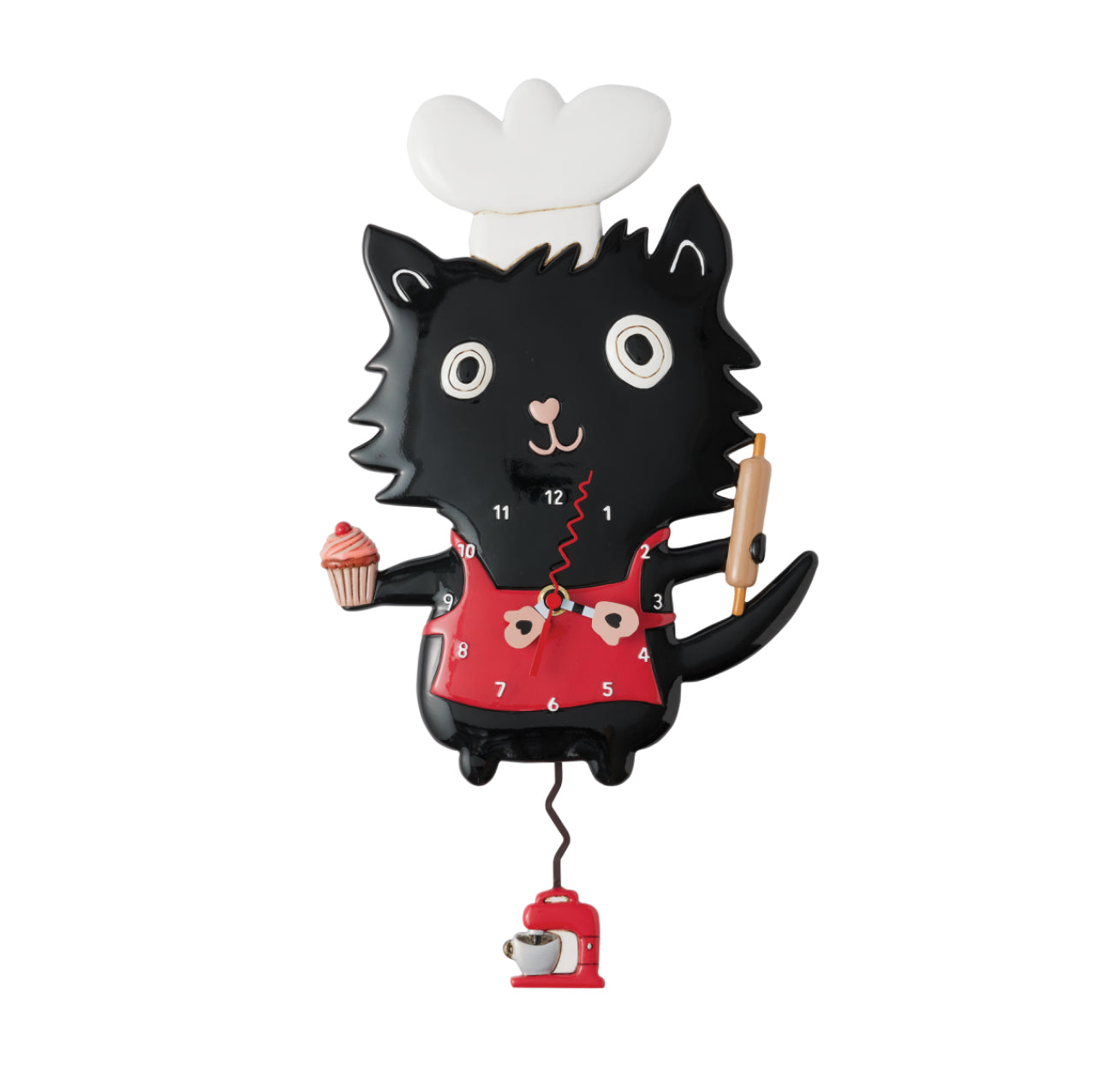 Black Cat Pendulum Clock