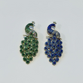 Peacock Brooch (Green or Blue)