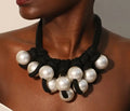 Faux Pearl Modern Necklace