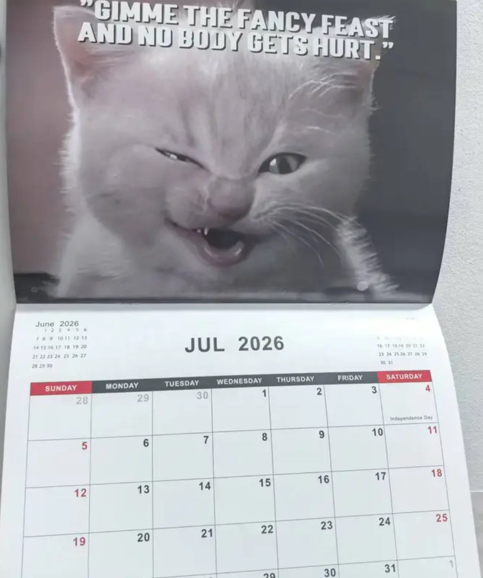 2026 Pissed-Off Cats Calendar