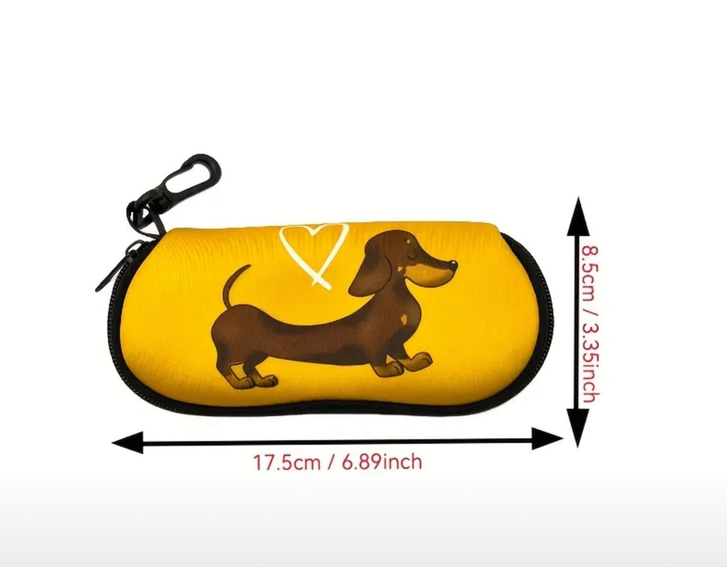 Étui à lunettes en tissu Teckel