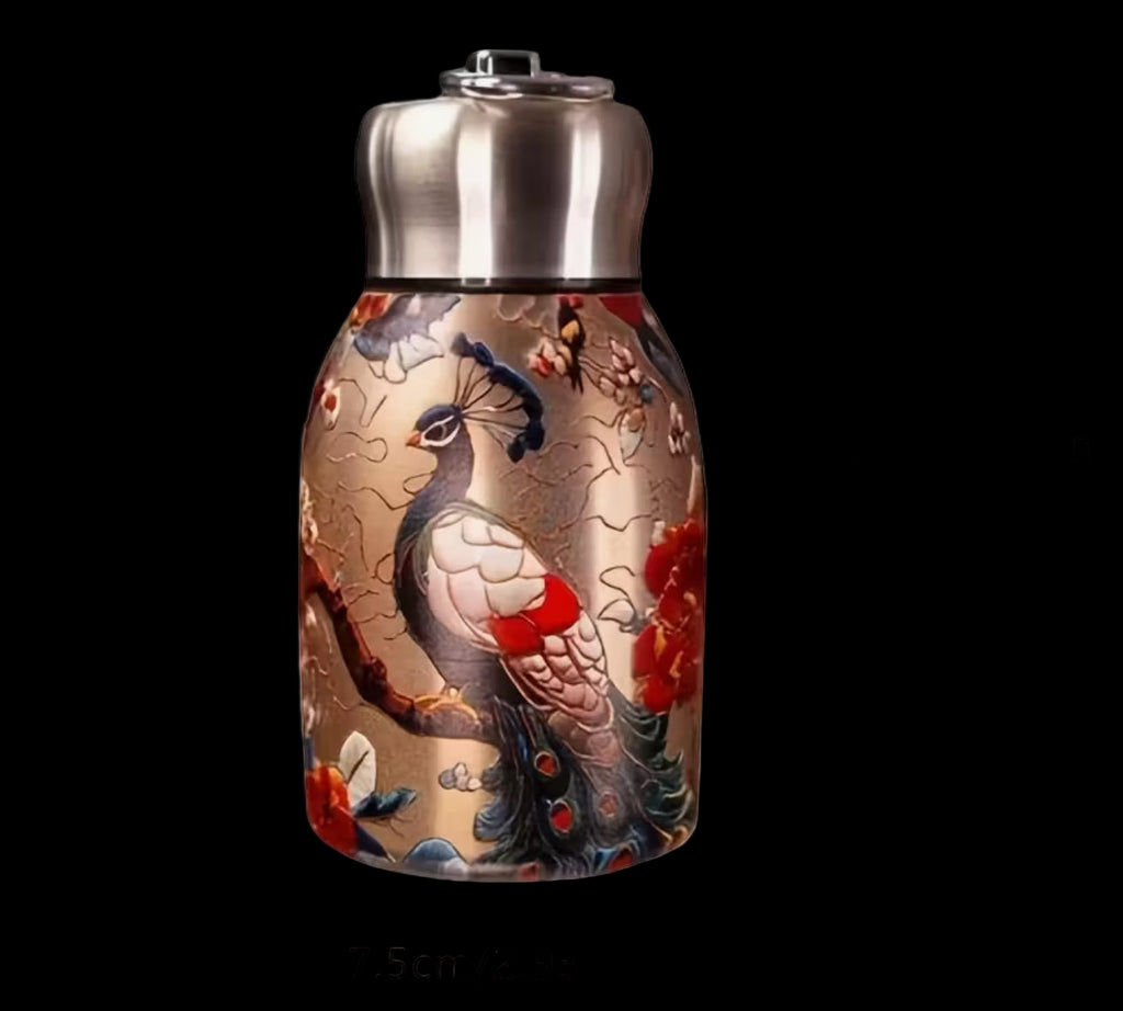 Stainless Steel Peacock Flask 300ml