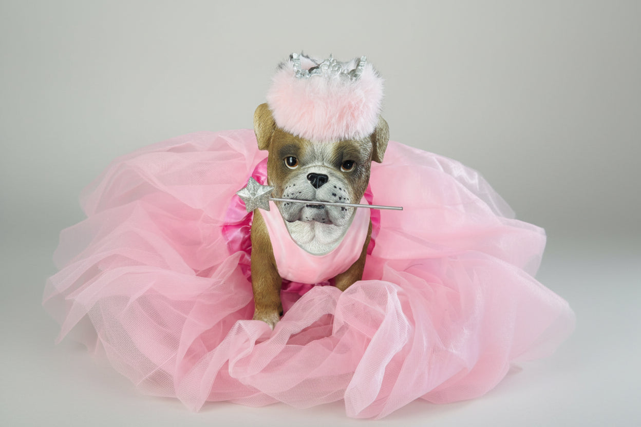 Bulldog in Pink Tutu