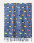 Soft Dachshund Pattern Scarf