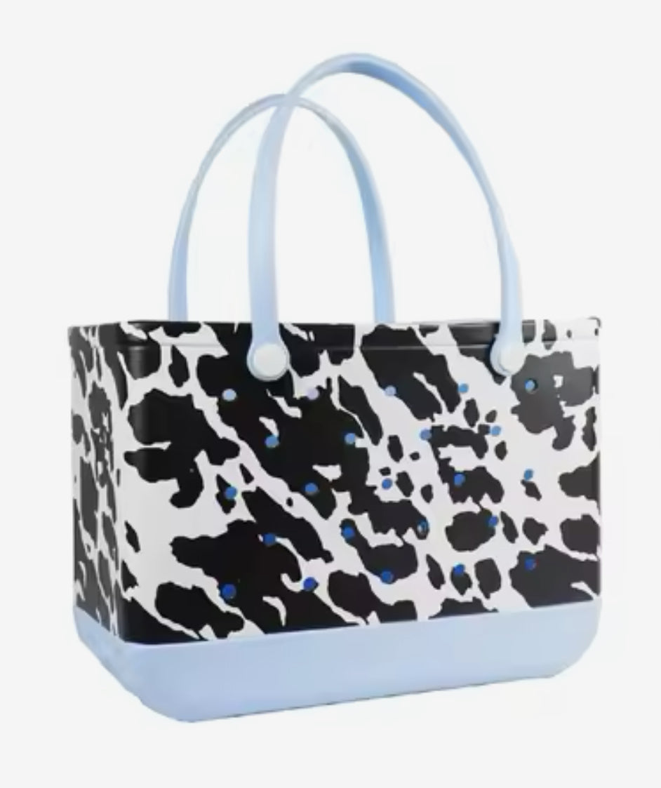 Cow-Print Rubber Waterproof bag (LARGE)