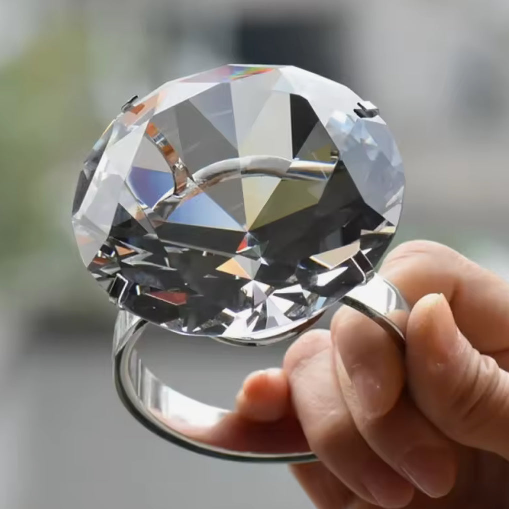 Huge 8cm Zirconia Ring