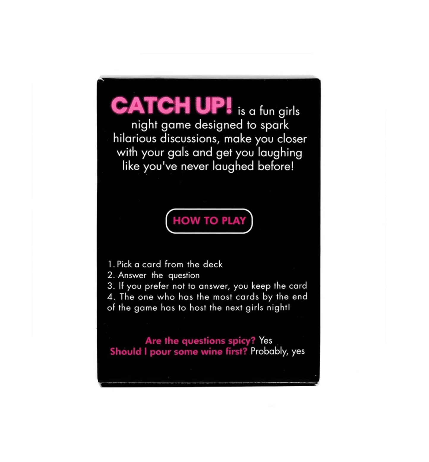 Catch Up Girls Night Party Game