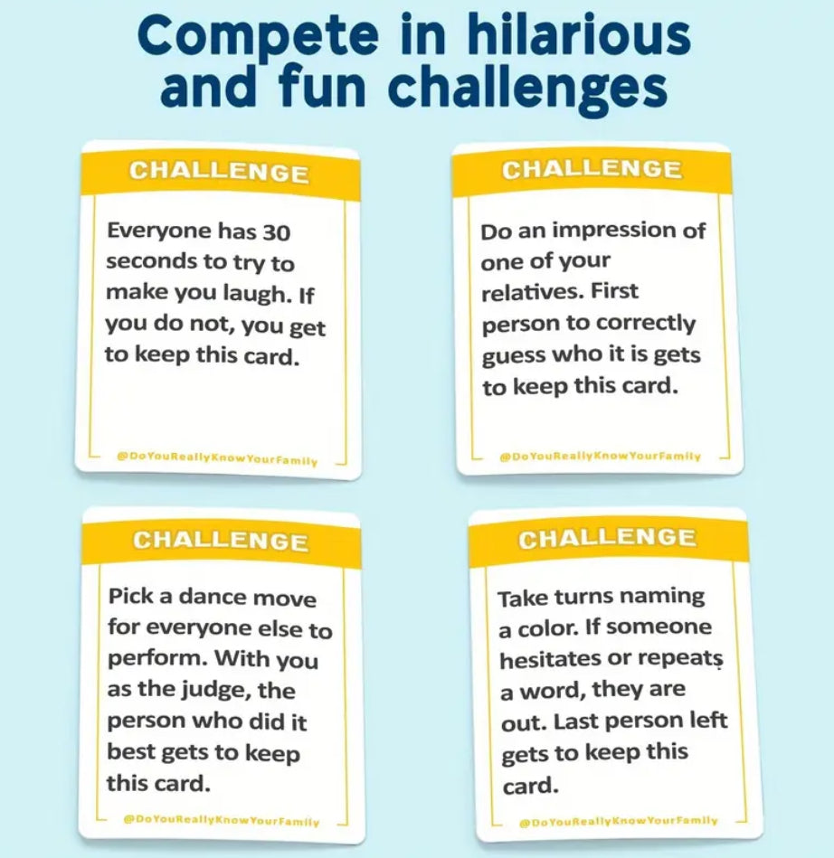 Do You Really Know Your Family Card Game