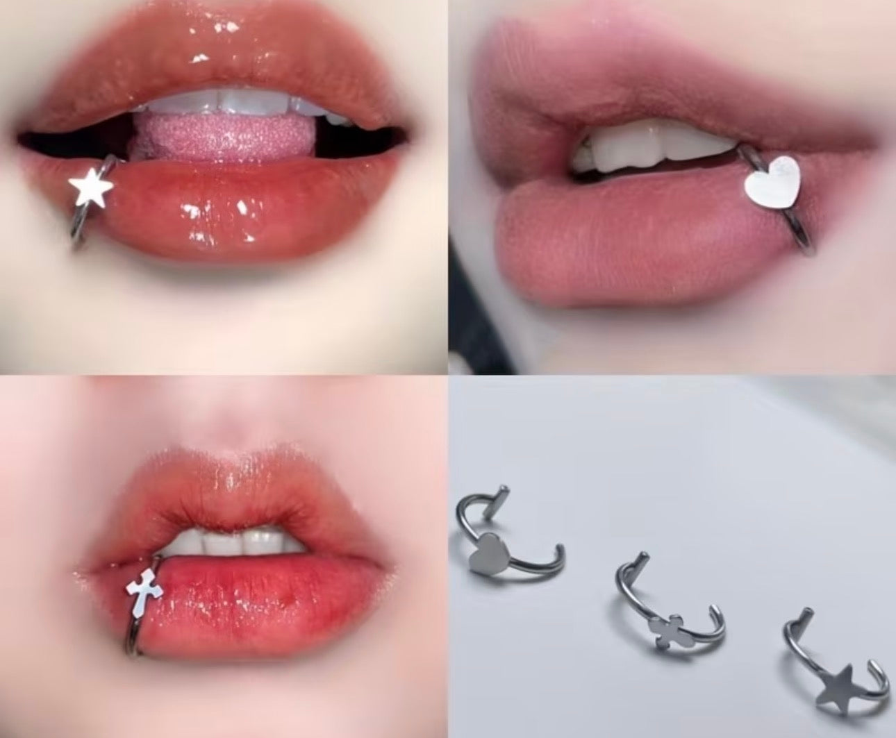 No-Piercing Lip Ring (Various Designs)