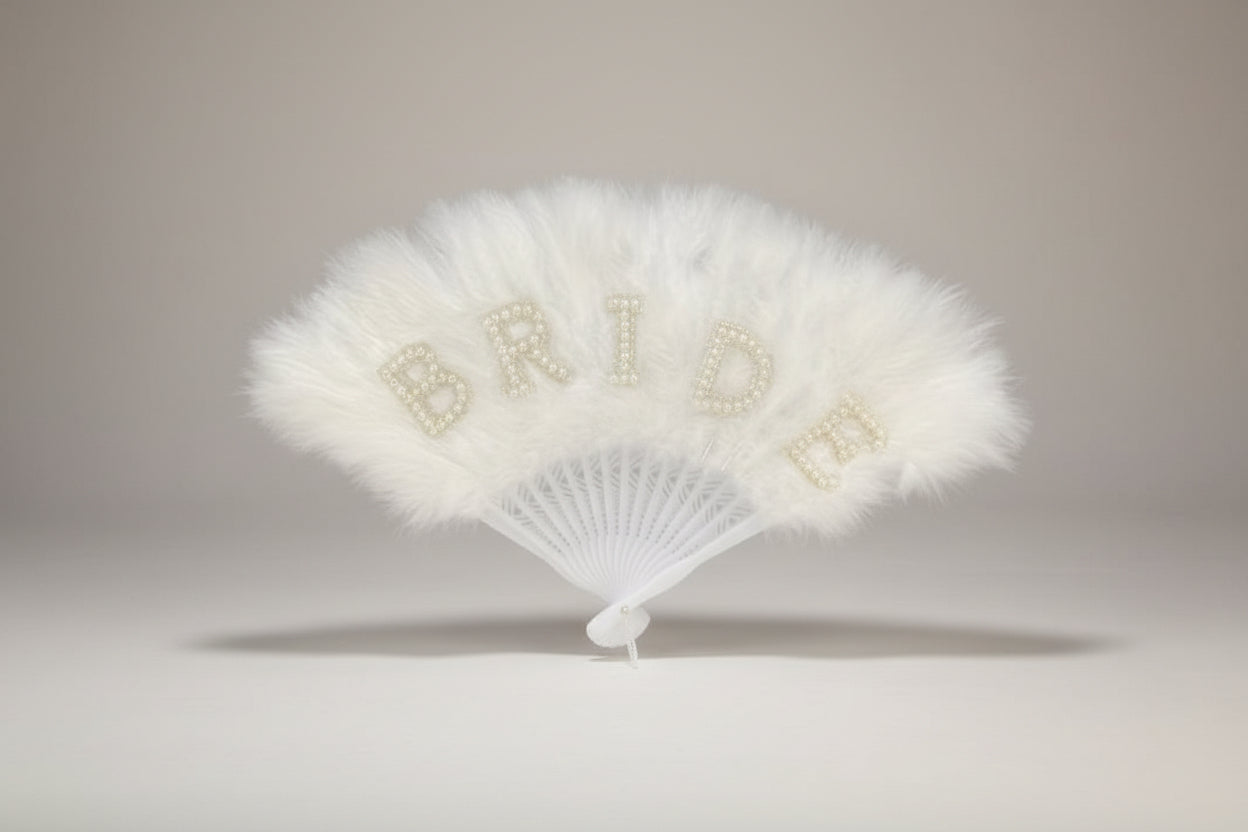 Bride Feather Fan