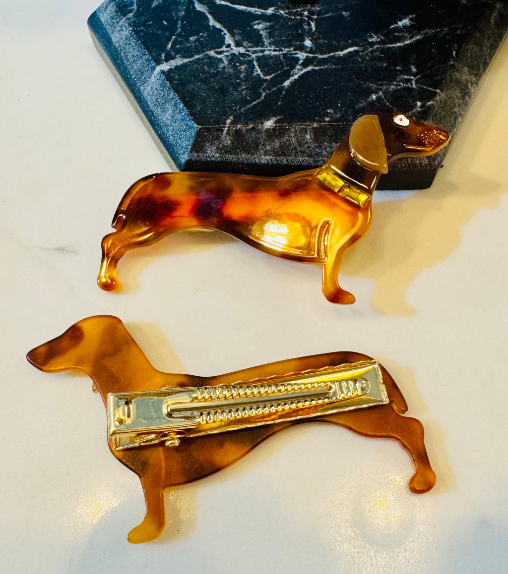 Pince à cheveux Teckel