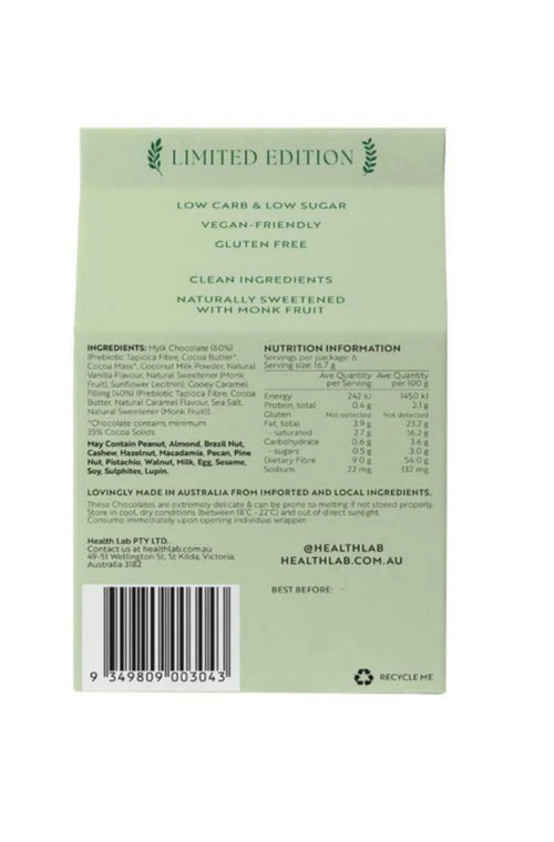 Health Lab Low Sugar Half Eggs With Gooey Caramel – 100g