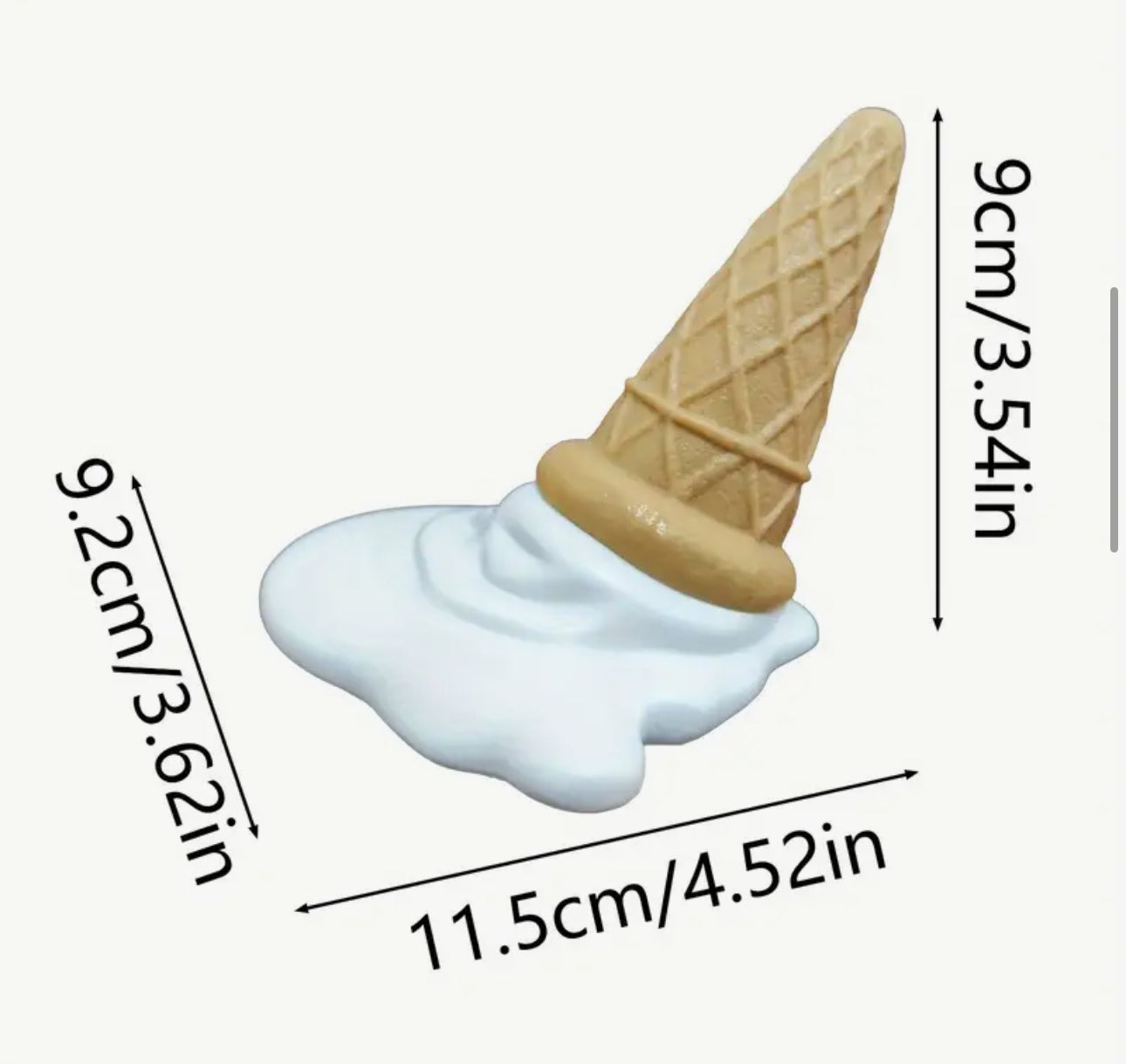 Butée de porte en forme de glace fondante