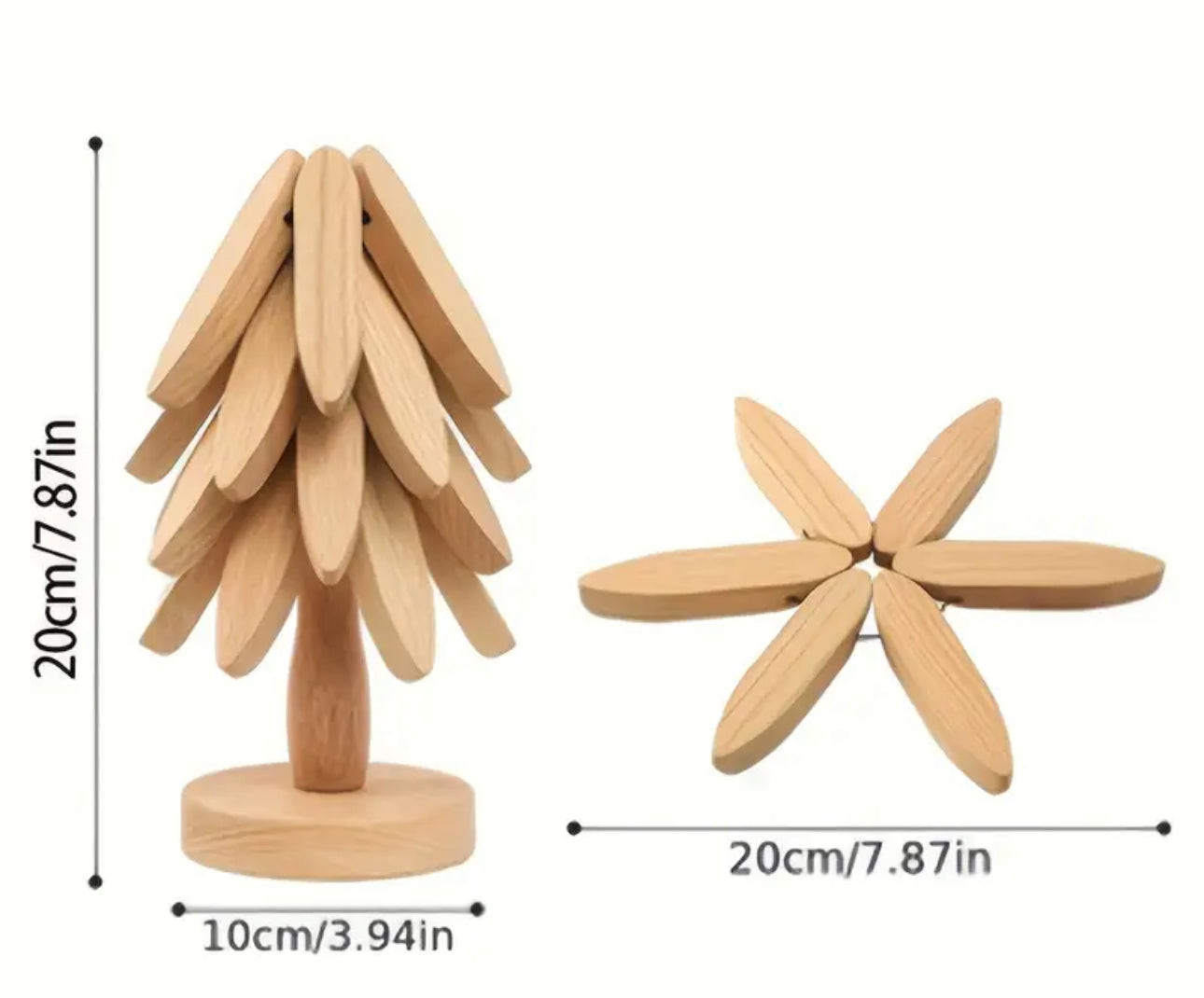 Christmas Tree with 3 Coasters