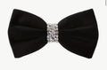 Nœud papillon homme en velours noir et strass
