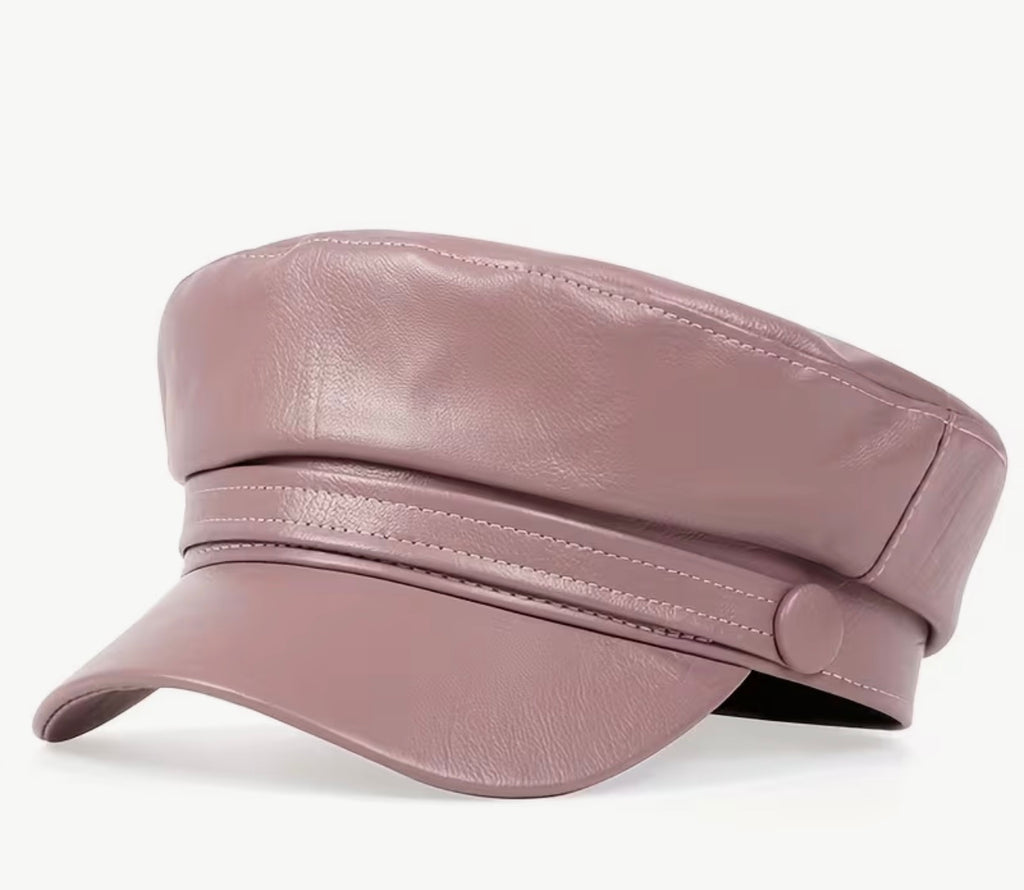 Mauve Pink Newsboy Cap