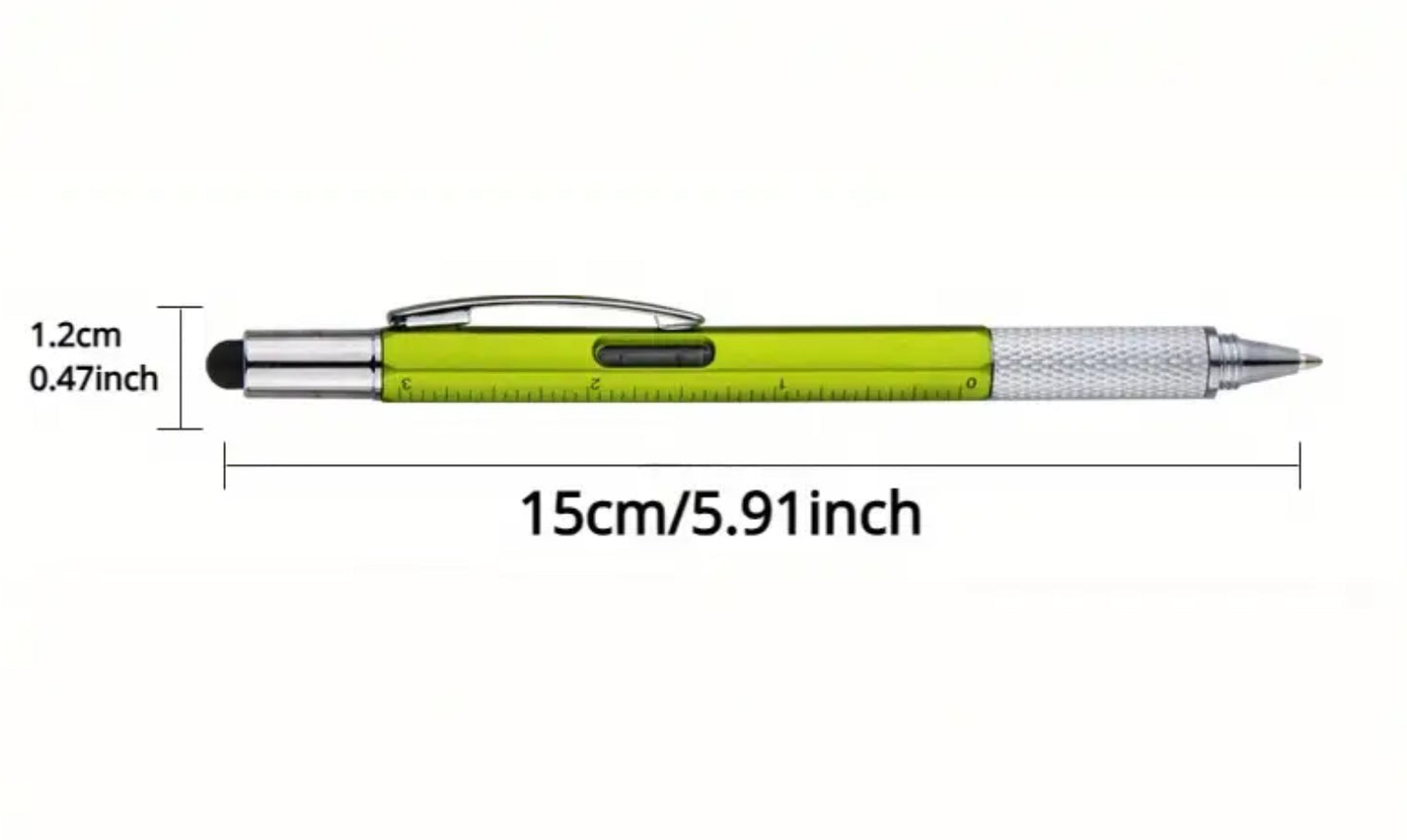 6-in-1 Tool Ballpoint Pen (Yellow or Blue)