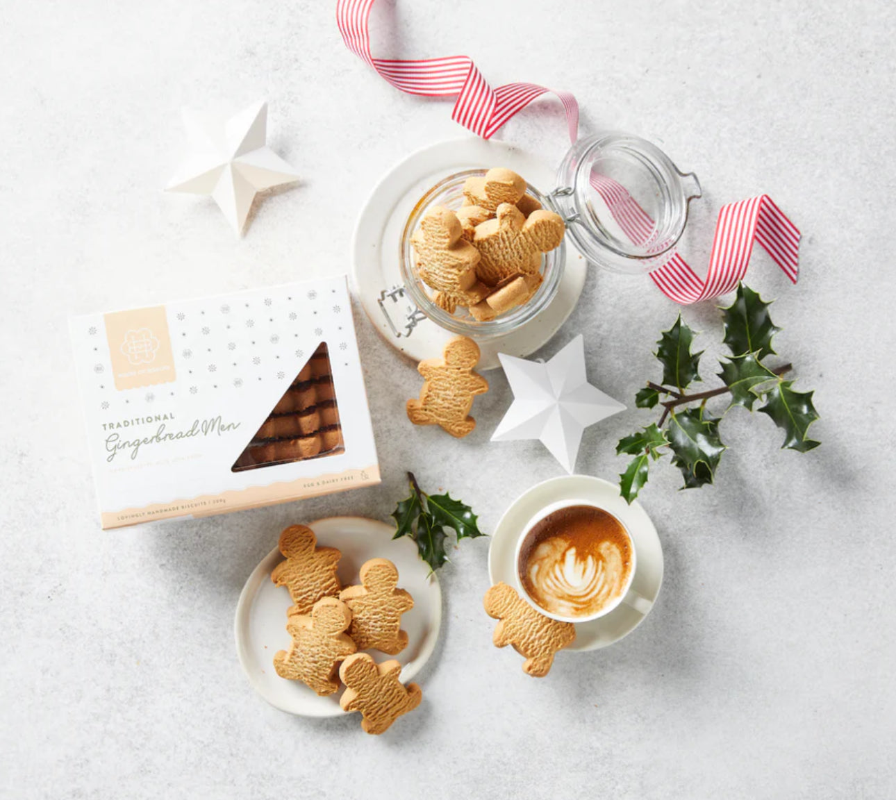 Gluten-Free Gingerbread Men Biscuits 200g (DF, GF, V)