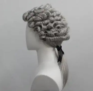 Period mens grey wig