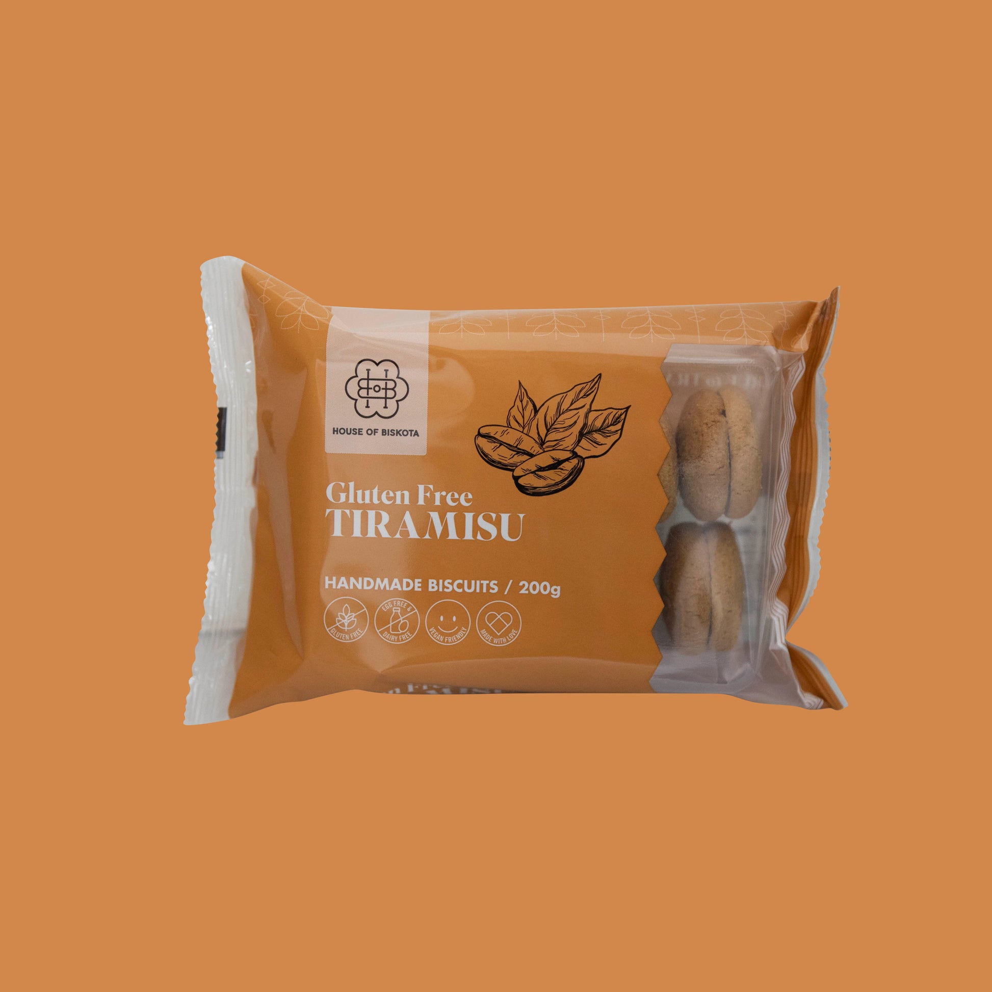 Gluten-Free Tiramisu Biscuit- individual cookie(DF, GF, V)